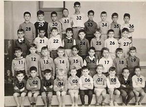 ECOLE GAMBETTA GARCONS 1959 CP M. CARULLA